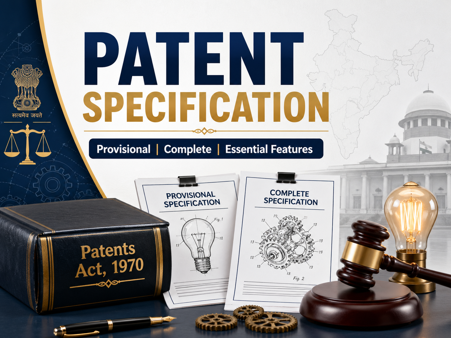 Patent Specification in India: Provisional, Complete and Essential Features